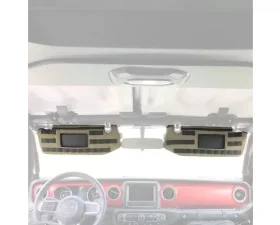 Bartact Molle Visor Covers Pair w/ Garage Door Opener Cut Out | Pals Khaki Jeep Gladiator 2019-2023