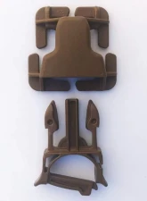 Bartact 1" Coyote PALS | MOLLE Every Which Way Versa Buckle and Snap Bar Field Repair Male Side Release Buckle Kit                                     - MAEWRM-C - Image 2