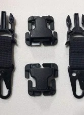 Bartact PALS/MOLLE Black Steel HK Hook with Quick Side Release Buckle Kit                                     - MAHKEB - Image 2