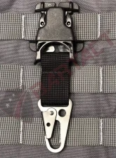 Bartact PALS/MOLLE Black Steel HK Hook with Quick Side Release Buckle Kit                                     - MAHKEB - Image 2