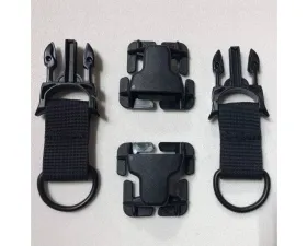 Bartact PALS/MOLLE Steel D-Ring with Quick Side Release Buckle Kit