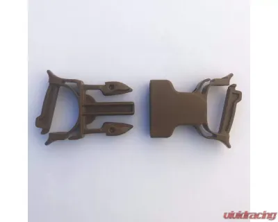 Bartact 1" Male and Female Coyote PALS | MOLLE Dual Snap Bar Field Repair Side Release Buckle Kit - MARSRK-C