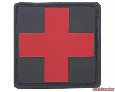 Bartact 1.5 x 1.5" Medical Patch, EMT Patch PVC Rubber Velcro Hook Backing - PVCMEDBR