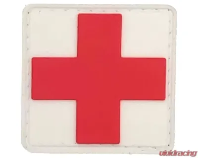 Bartact 1.5 x 1.5" Medical Patch, EMT Patch PVC Rubber Velcro Hook Backing - PVCMEDWR