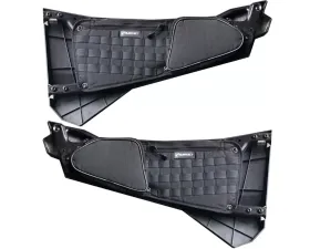 Bartact Black UTV Door Bags for MOLLE Panel Front Pair Driver and Passenger with PALS | MOLLE Panel Polaris RZR