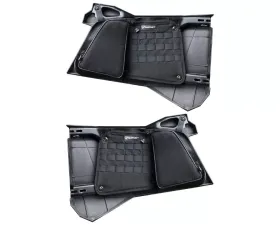 Bartact Black UTV Door Bags for MOLLE Panel Rear Pair Driver and Passenger with PALS | MOLLE Panel Polaris RZR