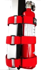Bartact 2.5 lb Fire Extinguisher Plus 3 Strap Webbing Roll Bar Mount for Padded Roll Bars                                     - RBFEFEHR - Image 2