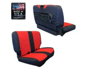 Bartact Olive Drab Tactical Series Rear Bench Seat Covers Jeep Wrangler TJ 2003-2006