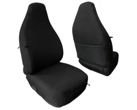 Bartact Black Baseline Performance Front Seat Covers Pair Jeep Wrangler TJ 1997-2002