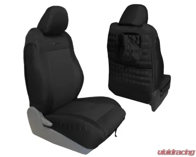 Bartact Tactical Series Pair TRD Front Seat Covers Toyota Tacoma 2009-2015 - TRAC0915FPBM