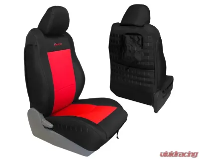 Bartact Tactical Series Pair TRD Front Seat Covers Toyota Tacoma 2009-2015 - TRAC0915FPBR