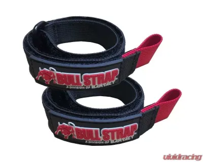 Bartact 1x20" Bull Strap Adjustable Bull Wrap Utility Strap w/ Hook | Loop | Pals | Molle Compatible Tie Pair - WSBW112-B