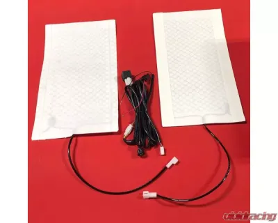 Bartact 12V Hi-Lo-Off Toggle Switch for Single Seats Universal Carbon Fiber Aftermarket Car Seat Heater Kit - XXIASH-1