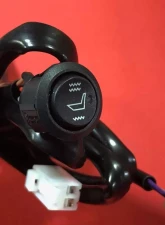 Bartact 12V Hi-Lo-Off Toggle Switch for Single Seats Universal Carbon Fiber Aftermarket Car Seat Heater Kit                                     - XXIASH-1 - Image 2