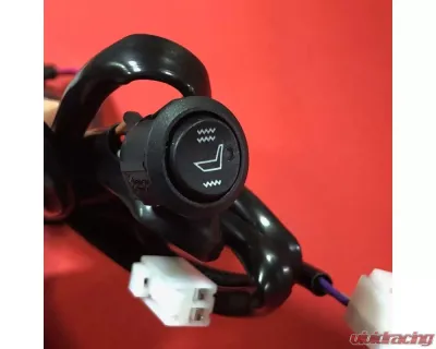 Bartact 12V Hi-Lo-Off Toggle Switch for Single Seats Universal Carbon Fiber Aftermarket Car Seat Heater Kit - XXIASH-1