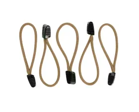 Bartact 5 Pack ACU Camo 550 Paracord Zipper Pulls with Plastic Tips