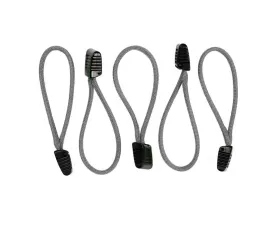 Bartact 5 Pack 550 Paracord Zipper Pulls with Plastic Tips