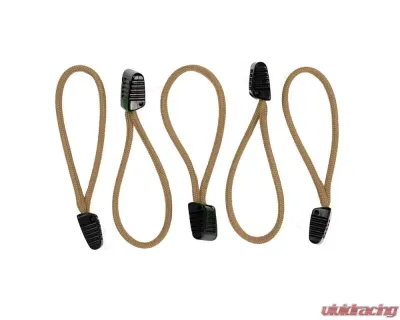 Bartact 5 Pack 550 Paracord Zipper Pulls with Plastic Tips - XXPP5K