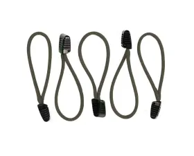 Bartact 5 Pack 550 Paracord Zipper Pulls with Plastic Tips