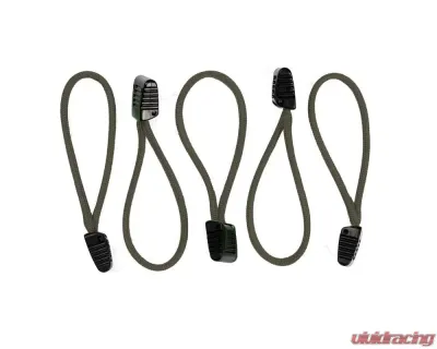 Bartact 5 Pack 550 Paracord Zipper Pulls with Plastic Tips - XXPP5O