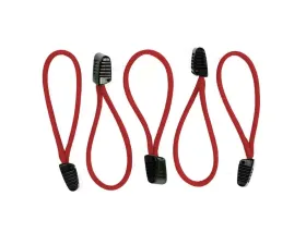 Bartact 5 Pack 550 Paracord Zipper Pulls with Plastic Tips