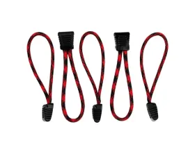 Bartact 5 Pack 550 Paracord Zipper Pulls with Plastic Tips