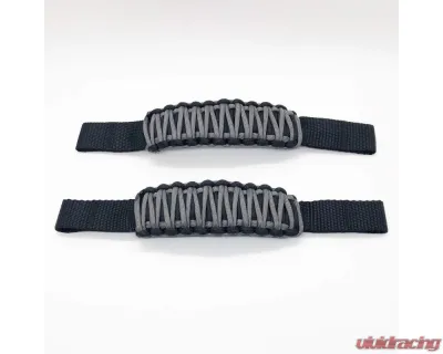 Bartact Adjustable Paracord Door Limiting Straps Jeep Wrangler | Gladiator 1987-2022 - DLSP2BG