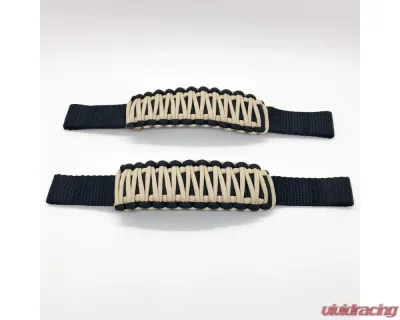 Bartact Adjustable Paracord Door Limiting Straps Jeep Wrangler | Gladiator 1987-2022 - DLSP2BK