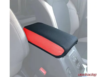 Bartact Red | Black Full-Size Console Cover Ford Bronco 2021-2024 - FBIA2021CCRB