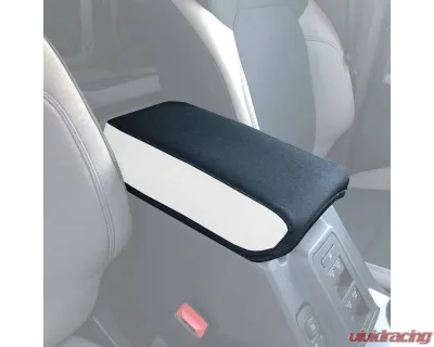 Bartact White | Black Full-Size Console Cover Ford Bronco 2021-2024 - FBIA2021CCWB
