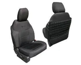 Bartact Black | Black No Armrest Tactical Front Seat Covers Compliant Ford Bronco 2021-2024