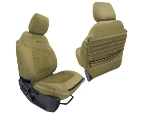 Bartact Cayote | Cayote with Armrest Tactical Front Seat Covers Compliant Ford Bronco 2021-2024