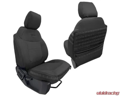 Bartact Black | ACU Tactical Front Seat Covers Compliant Ford Bronco 2021-2024 - FBTC2021FPBA
