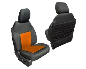 Bartact Black | Orange Tactical Front Seat Covers Compliant Ford Bronco 2021-2024