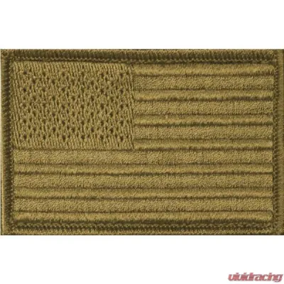 Bartact 2"x3" Embroidered American Flag Patch w/ Velcro & Hook Backing Stars - FLAGLV23CC
