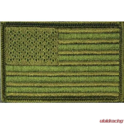 Bartact 2"x3" Embroidered American Flag Patch w/ Velcro & Hook Backing Stars - FLAGLV23OD