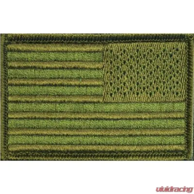 Bartact 2"x3" Embroidered American Flag Patch w/ Velcro & Hook Backing Stars - FLAGRV23OD