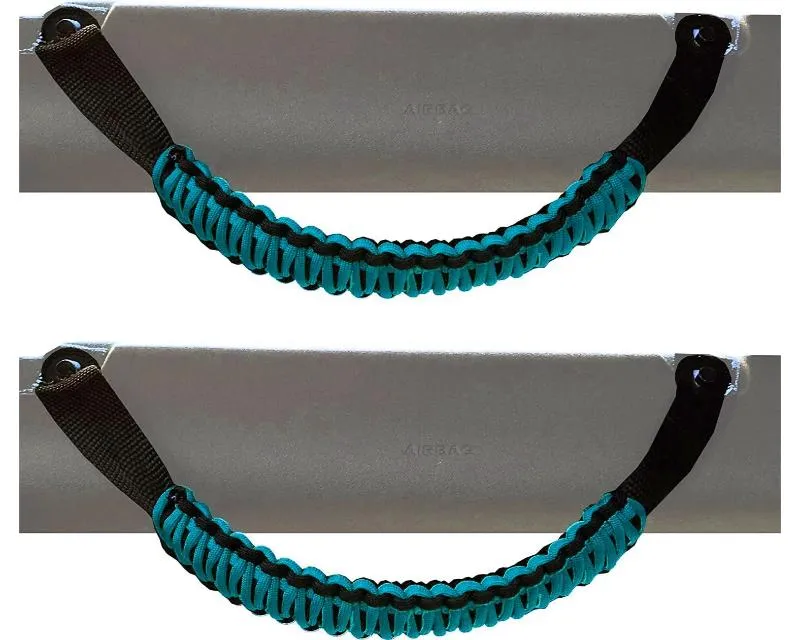 Bartact 2 Pair Teal Paracord Grab Handles Custom Full-Size Ford Bronco 2021-2024 - GHBPB5