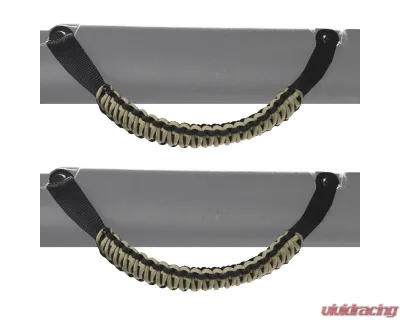 Bartact 2 Pair Khaki Paracord Grab Handles Custom Full-Size Ford Bronco 2021-2024 - GHBPBK