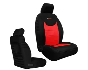 Bartact Black | Red Front Tactical Series SRS Air Bag and Non Compliant Seat Covers Jeep Wrangler JK | JKU 2013-2018