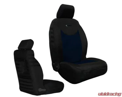Bartact Black | Navy Front Tactical Series SRS Air Bag and Non Compliant Seat Covers Jeep Wrangler JK | JKU 2013-2018 - JKTC2013FPBT
