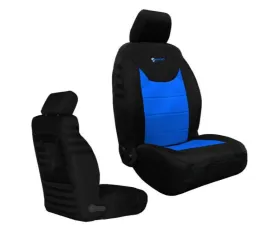 Bartact Black | Blue Front Tactical Series SRS Air Bag and Non Compliant Seat Covers Jeep Wrangler JK | JKU 2013-2018