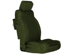 Bartact Olive | Olive Drab Front Tactical Series SRS Air Bag and Non Compliant Seat Covers Jeep Wrangler JK | JKU 2013-2018
