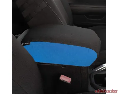 Bartact Blue | Black Center Console Cover Padded Jeep Wrangler JL | JLU 2018-2024 - JLIA2018CCUB