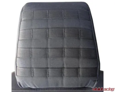Bartact Graphite Tactical Series with Molle Bench Headrest Covers with Fold Down Armrest Jeep Gladiator 2019+ - JTHR2019RFMG