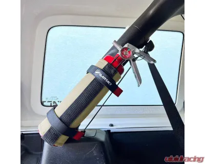 Bartact Pals | Molle | Khaki Amerex 2.5lbs Extinguisher Plus Roll Bar Holder & Mount - RBFEFEH25K