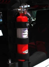 Bartact Black Amerex 2.5lbs Fire Extinguisher Plus 3 Strap Padded Webbing Roll Bar Mount                                     - RBFEFEHB - Image 3