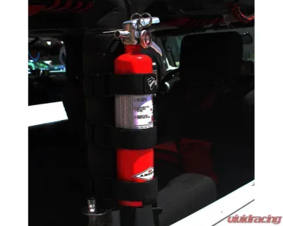 Bartact Black Amerex 2.5lbs Fire Extinguisher Plus 3 Strap Padded Webbing Roll Bar Mount - RBFEFEHB