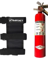 Bartact Black Amerex 2.5lbs Fire Extinguisher Plus 3 Strap Padded Webbing Roll Bar Mount                                     - RBFEFEHB - Image 3