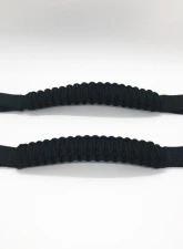 Bartact Black/Black Headrest Paracord Grab Handles Pair Jeep Gladiator | Wrangler | Toyota Tacoma | Ford Bronco                                     - TAOGHHPBB - Image 2
